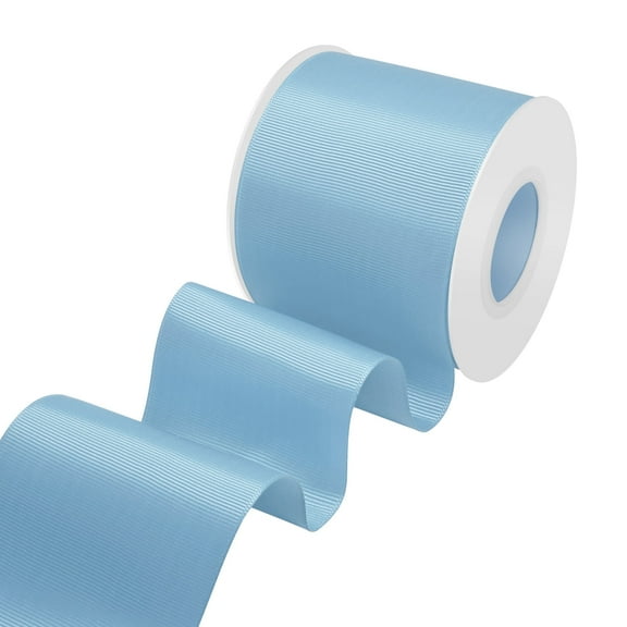 3 Inch Grosgrain Ribbon - 15 Yards Craft Ribbon for Gift Wrapping, Wedding Decor, Hair Bows & DIY Projects Dustyblue