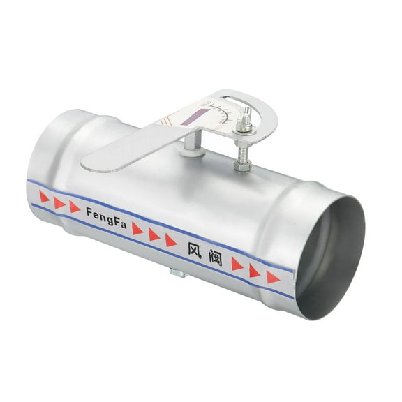 3 Inch HVAC Duct Damper Manual Volume Backdraft Damper Airflow Ducting Control Valve Silver, 2 Pcs