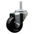 thumbnail image 1 of 3 Inch Hard Rubber Wheel Swivel 3/4 Inch Threaded Stem Caster Service Caster, 1 of 2