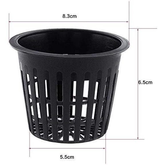 3 Inch Heavy Duty Net Pots Hydroponic Cups Garden Slotted Mesh Net Cups Plant Nursery Net Pots for Hydroponics Slotted