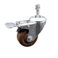 thumbnail image 1 of 3 Inch High Temp Glass Filled Nylon 10mm Stem Caster with Total Lock Brake SCC, 1 of 2