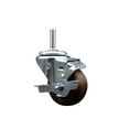 thumbnail image 1 of 3 Inch High Temp Glass Filled Nylon 3/4 Inch Threaded Stem Caster with Brake, 1 of 2