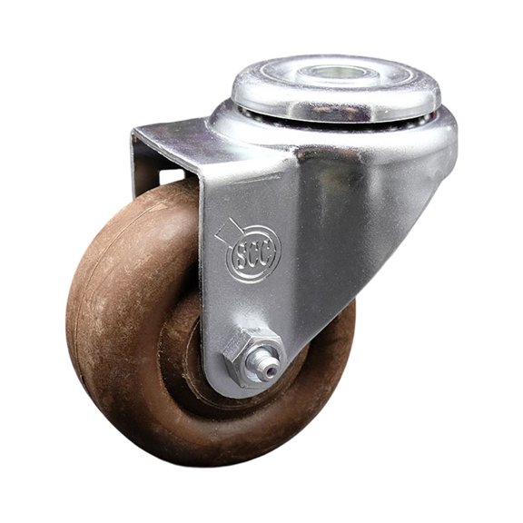 3 Inch High Temp Glass Filled Nylon Wheel Swivel Bolt Hole Caster Service Caster