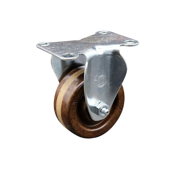 3 Inch High Temp Phenolic Wheel Rigid Top Plate Caster Service Caster Brand