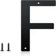 thumbnail image 1 of 3 Inch House Numbers and Metal Letters for Outdoor Signs, House Numbers for Outside, Aluminum Address Letters and Numbers for Door, Mailbox, Garden, Perfect for Home or Office (Letter F), 1 of 6