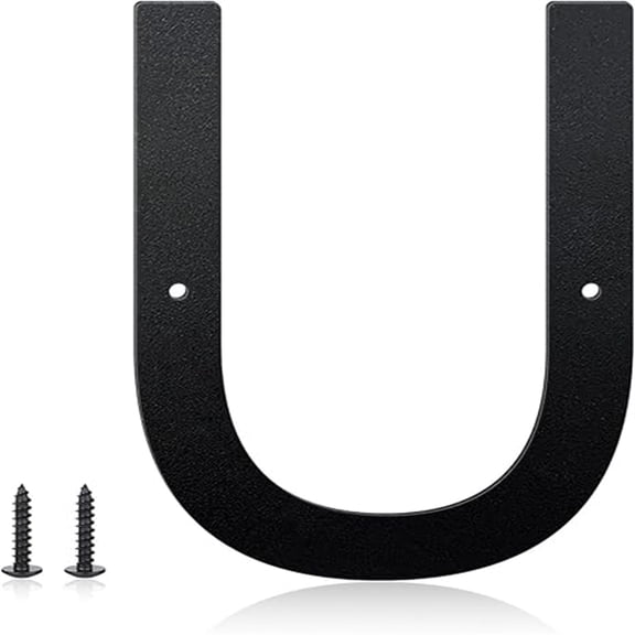 3 Inch House Numbers and Metal Letters for Outdoor Signs, House Numbers for Outside, Aluminum Address Letters and Numbers for Door, Mailbox, Garden, Perfect for Home or Office (Letter U)