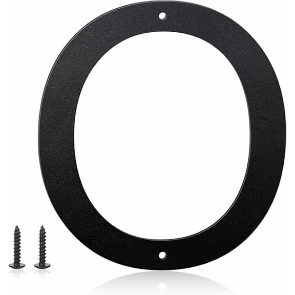 3 Inch House Numbers and Metal Letters for Outdoor Signs, House Numbers for Outside, Aluminum Address Letters and Numbers for Door, Mailbox, Garden, Perfect for Home or Office (Letter O)
