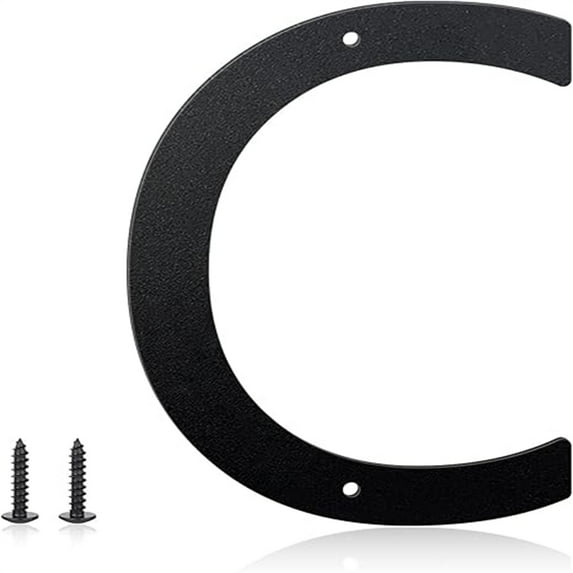 3 Inch House Numbers and Metal Letters for Outdoor Signs, House Numbers for Outside, Aluminum Address Letters and Numbers for Door, Mailbox, Garden, Perfect for Home or Office (Letter C)