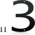 thumbnail image 1 of 3 Inch House Numbers and Metal Letters for Outdoor Signs, House Numbers for Outside, Aluminum Address Letters and Numbers for Door, Mailbox, Garden, Perfect for Home or Office (Number 3), 1 of 5