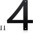thumbnail image 1 of 3 Inch House Numbers and Metal Letters for Outdoor Signs, House Numbers for Outside, Aluminum Address Letters and Numbers for Door, Mailbox, Garden, Perfect for Home or Office (Number 4), 1 of 6