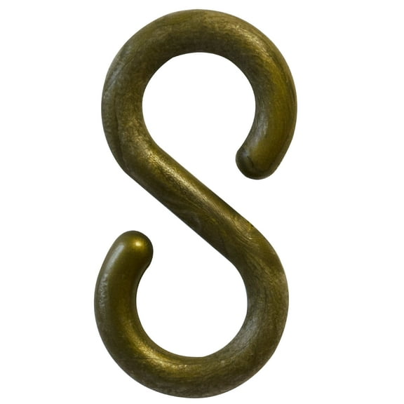 3 Inch Khaki Gold S-Hooks (10 Pk)