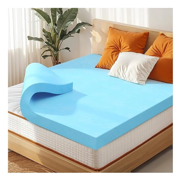 3 Inch King Memory Foam Mattress Topper, Cooling Gel Infused Bed Topper for Pressure Relief, Certified Memory Foam Mattress Pad