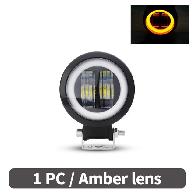 3 Inch LED Angel Eyes Driving Light Car Lamp LED Work Light 6000K White