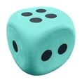 thumbnail image 1 of 3 Inch Large Foam Dice Game Accessory and Lightweight Learning Tool for Outdoor Social Gatherings Green for Family Game Night Fun, 1 of 7