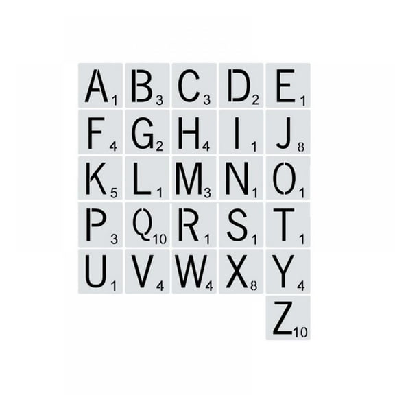 3 Inch Letter Stencils Symbol Numbers Craft Stencils,Reusable Alphabet Templates Number Templates Stencils for Painting on Wood,Wall,Fabric,Rock,Chalkboard,Sign,DIY Art Projects