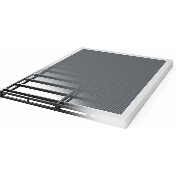 3 Inch Low Profile Box Spring, Sturdy Metal Frame Mattress Foundation, Easy Assembly, Quiet & Noise-Free, King Size