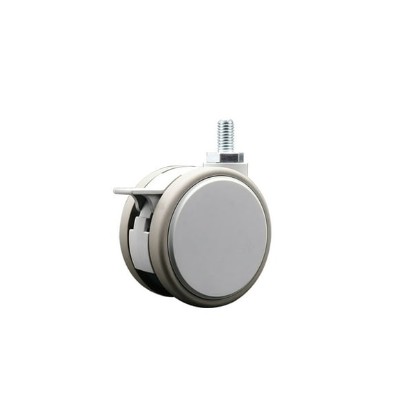 3 Inch MRI Safe Caster with Brake – 3/8 Inch Threaded Stem – Service Caster