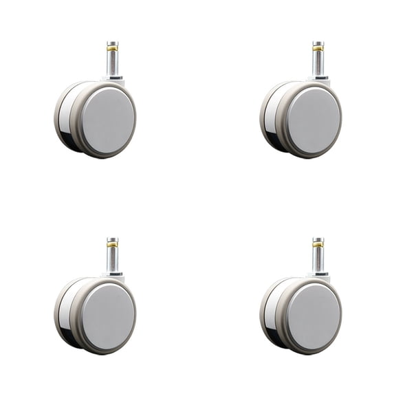 3 Inch MRI Safe Casters – 7/16 Grip Ring Stem – Set of 4 – Service Caster