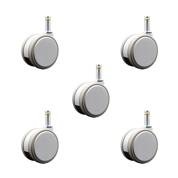3 Inch MRI Safe Casters  7/16 Grip Ring Stem  Set of 5  Service Caster