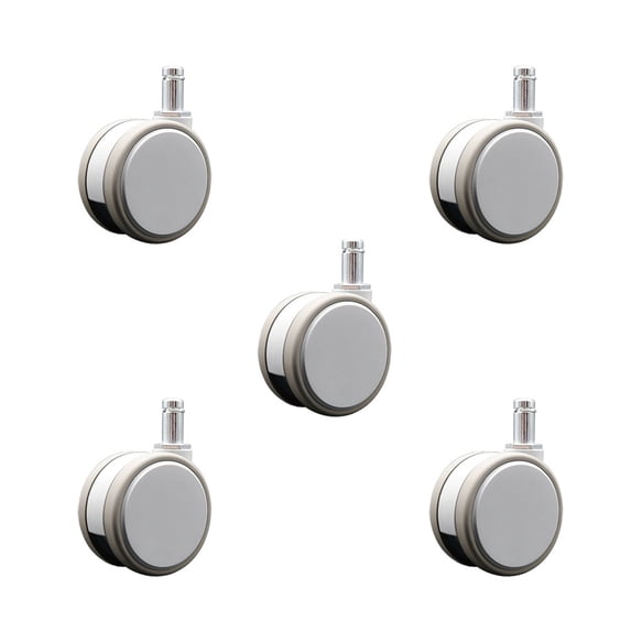 3 Inch MRI Safe Casters – 7/16 Grip Ring Stem – Set of 5 – Service Caster