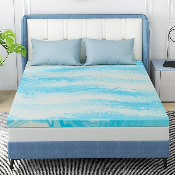 3 Inch Mattress Topper, King Gel Memory Foam Mattress Topper in a Box