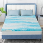 3 Inch Mattress Topper, King Gel Memory Foam Mattress Topper in a Box