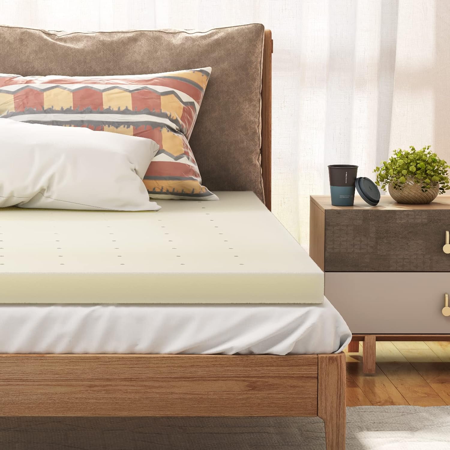 3 Inch Mattress Topper Queen, Foam Mattress Topper for Queen Bed