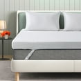 thumbnail image 1 of 3 Inch Memory Foam Mattress Topper Full Size Pressure Relief Cooling Mattress Topper for Back Pain, 1 of 7