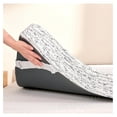 thumbnail image 1 of 3 Inch Memory Foam Mattress Topper King with Cooling Cover, Gel Infused Bed Topper, Ventilated Mattress Pad with Removable Washable Cover, Certified, 1 of 9