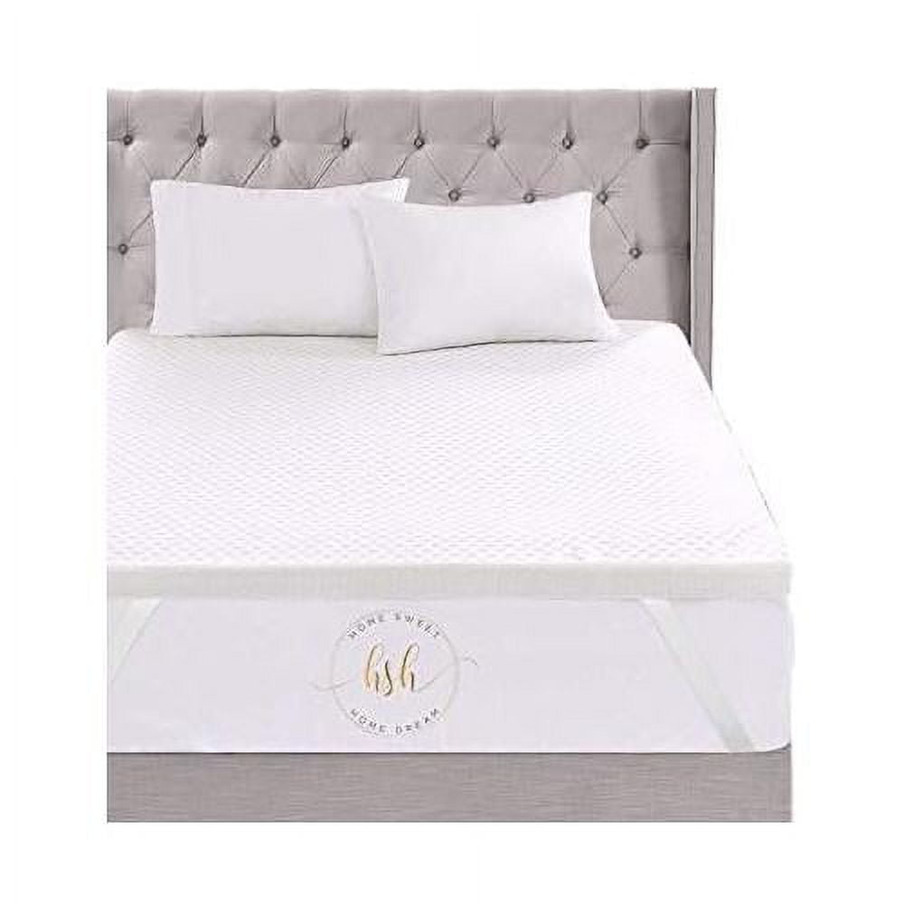 3 Inch Memory Foam Mattress Topper PressureRelieving Bed Topper With