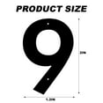 thumbnail image 1 of 3 Inch Metal House Numbers Letters, Black House Address Letters, Outdoor Mailbox Numbers, Modern Metal Address Number Letter for Homes, Apartments, Farms, Outside (9), 1 of 3