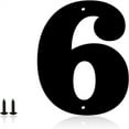 thumbnail image 1 of 3 Inch Metal Modern House Numbers, House Address Letters and Numbers for Outside Signs - Metal Letters Door Numbers Signage Street Address Plaque for Garden Door Mailbox Dr (Number 6), 1 of 6