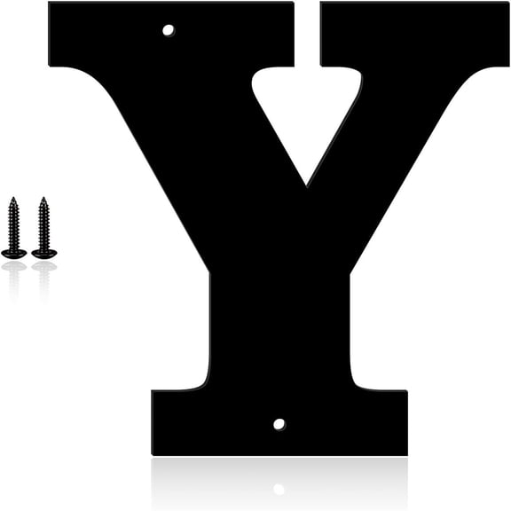 3 Inch Metal Modern House Numbers, House Address Letters and Numbers for Outside Signs - Metal Letters Door Numbers Signage Street Address Plaque for Garden Door Mailbox Dr (Letter Y)