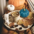 thumbnail image 1 of 3 Inch Mid Pumpkins for Decorating - 1PC Mid Foam Decorative Artificial Pumpkins for Fall Decor, Paintable, Perfect for Halloween, Thanksgiving Table Decor, Blue, 1 of 4