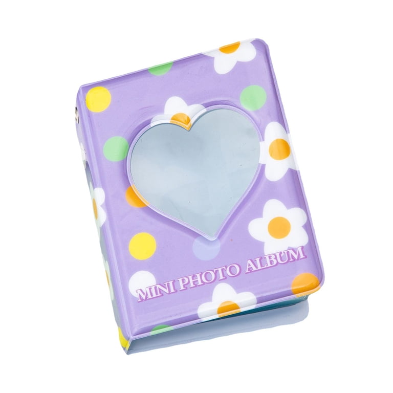3 Inch Mini Photo Album for Fujifilm Instax Camera, Kpop Photocard Binder,  Love Heart Hollow Photocard Holder Book, Business Card Book Holder,  Photocard Sleeves 40 Pockets - Walmart.com