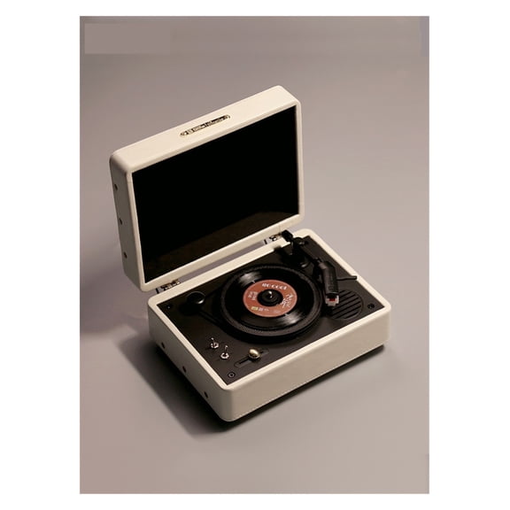 3 Inch Mini Vinyl Record Player Retro Small Phonograph Old-fashioned Phonograph Blind Box Lovers Holiday Gift