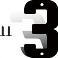 thumbnail image 1 of 3 Inch Modern Metal House Numbers, Metal Address Numbers and Letters, Black Door Mailbox Number, House Address Letter and Number for Office Home Farm Outside (3), 1 of 6