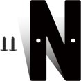 thumbnail image 1 of 3 Inch Modern Metal House Numbers, Metal Address Numbers and Letters, Black Door Mailbox Number, House Address Letter and Number for Office Home Farm Outside (N), 1 of 6
