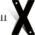 thumbnail image 1 of 3 Inch Modern Metal House Numbers, Metal Address Numbers and Letters, Black Door Mailbox Number, House Address Letter and Number for Office Home Farm Outside (X), 1 of 6