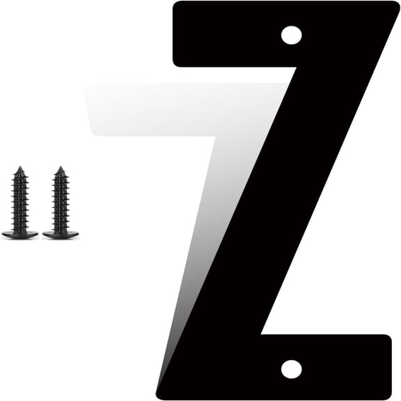 3 Inch Modern Metal House Numbers, Metal Address Numbers and Letters, Black Door Mailbox Number, House Address Letter and Number for Office Home Farm Outside (Y)