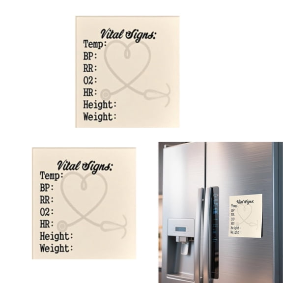 3 Inch Nurse Sticky Notes Pad 200 Sheets 2 Pack