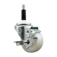 thumbnail image 1 of 3 Inch Nylon Swivel 7/8 Inch Expanding Stem Caster with Brake SCC, 1 of 2