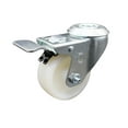 thumbnail image 1 of 3 Inch Nylon Wheel Bolt Hole Caster with Total Lock Brake Service Caster Brand, 1 of 2