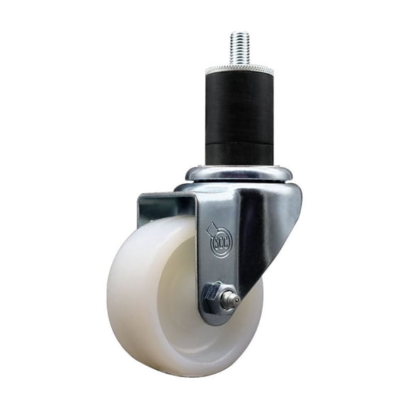 3 Inch Nylon Wheel Swivel 1-3/4 Inch Expanding Stem Caster SCC