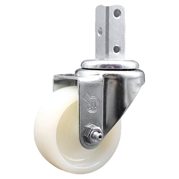 3 Inch Nylon Wheel Swivel 3/4 Inch Square Stem Caster Service Caster Brand