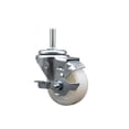 thumbnail image 1 of 3 Inch Nylon Wheel Swivel 5/8 Inch Threaded Stem Caster with Brake SCC, 1 of 2