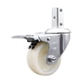 thumbnail image 1 of 3 Inch Nylon Wheel Swivel 7/8 Inch Square Stem Caster with Total Lock Brake SCC, 1 of 2