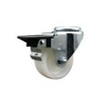 thumbnail image 1 of 3 Inch Nylon Wheel Swivel Bolt Hole Caster with Posi Lock Brake SCC, 1 of 2