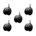 thumbnail image 1 of 3 Inch Office Chair Casters Nylon Twin Wheel 1/2 Threaded Stem Set of 5 SCC, 1 of 2