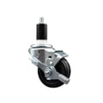 thumbnail image 1 of 3 Inch Phenolic Swivel 1-3/8 Inch Expanding Stem Caster with Brake SCC, 1 of 2